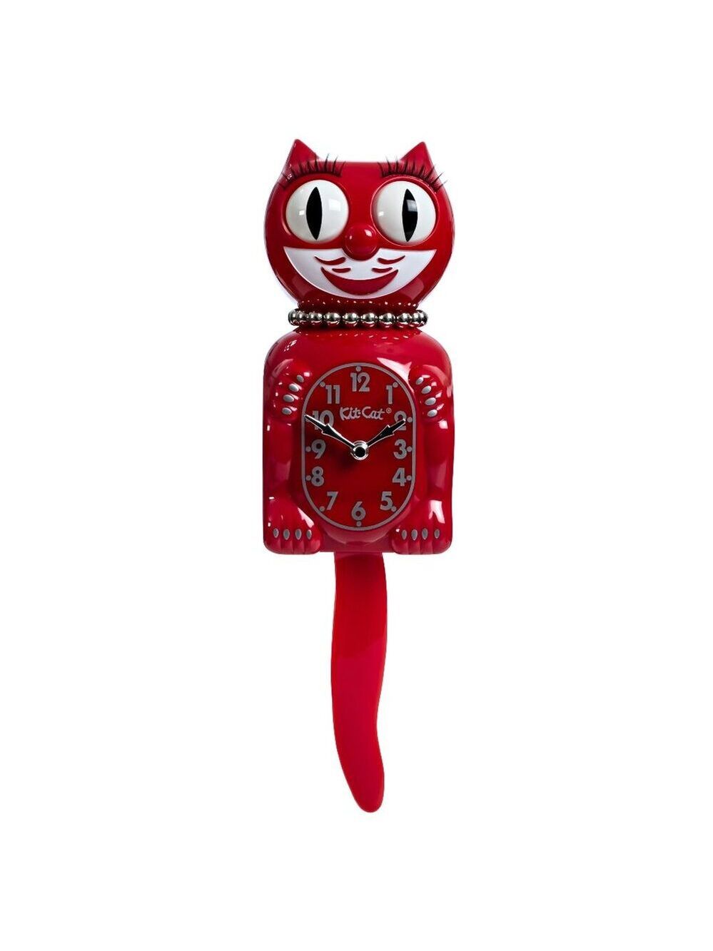 Retro Red Lady Kitchen Edition Kit-Cat Klock
